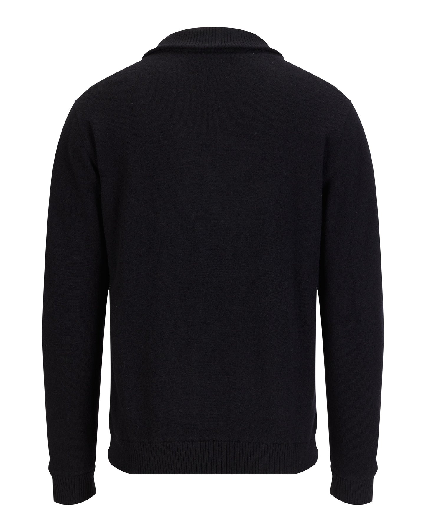 メンズウールジップアップウインドプルーフニット