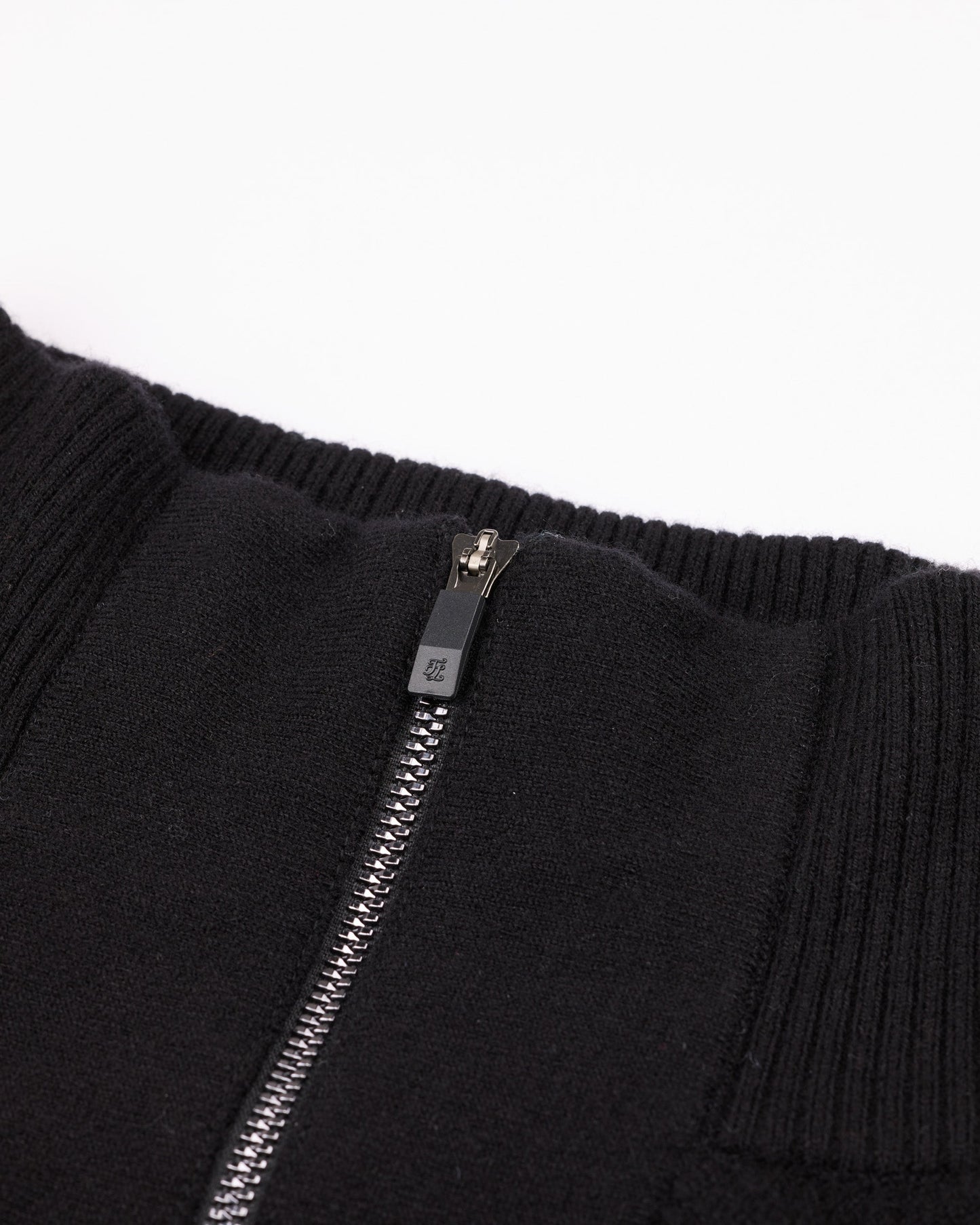 メンズウールジップアップウインドプルーフニット