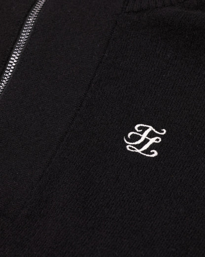 メンズウールジップアップウインドプルーフニット