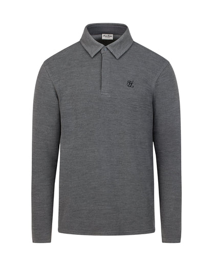 メンズ千鳥格子ポイントTシャツ