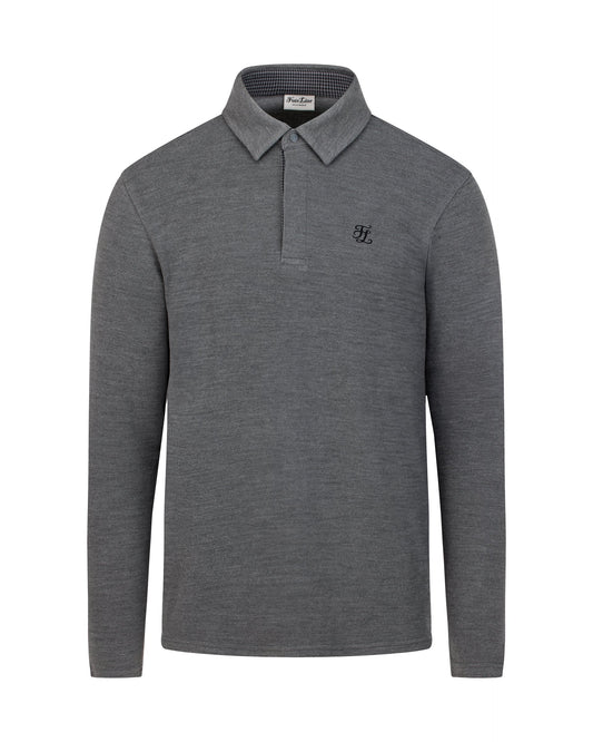 メンズ千鳥格子ポイントTシャツ