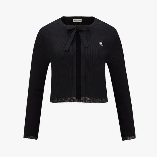 リブクロップカーディガン