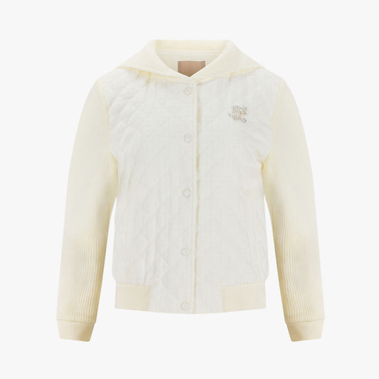 ツイードキルティングジャンパー