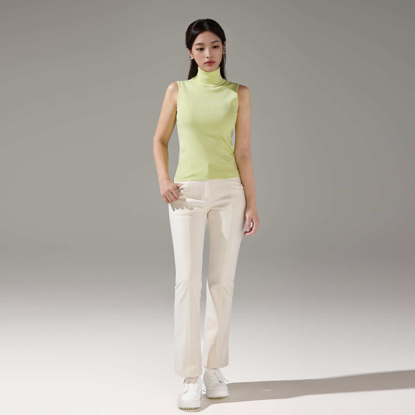 リボンポケットブーツカットパンツ