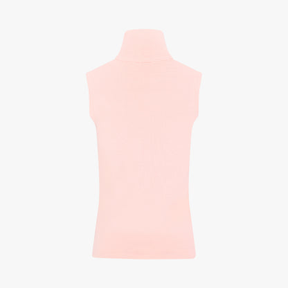 ハイネックノースリーブニット