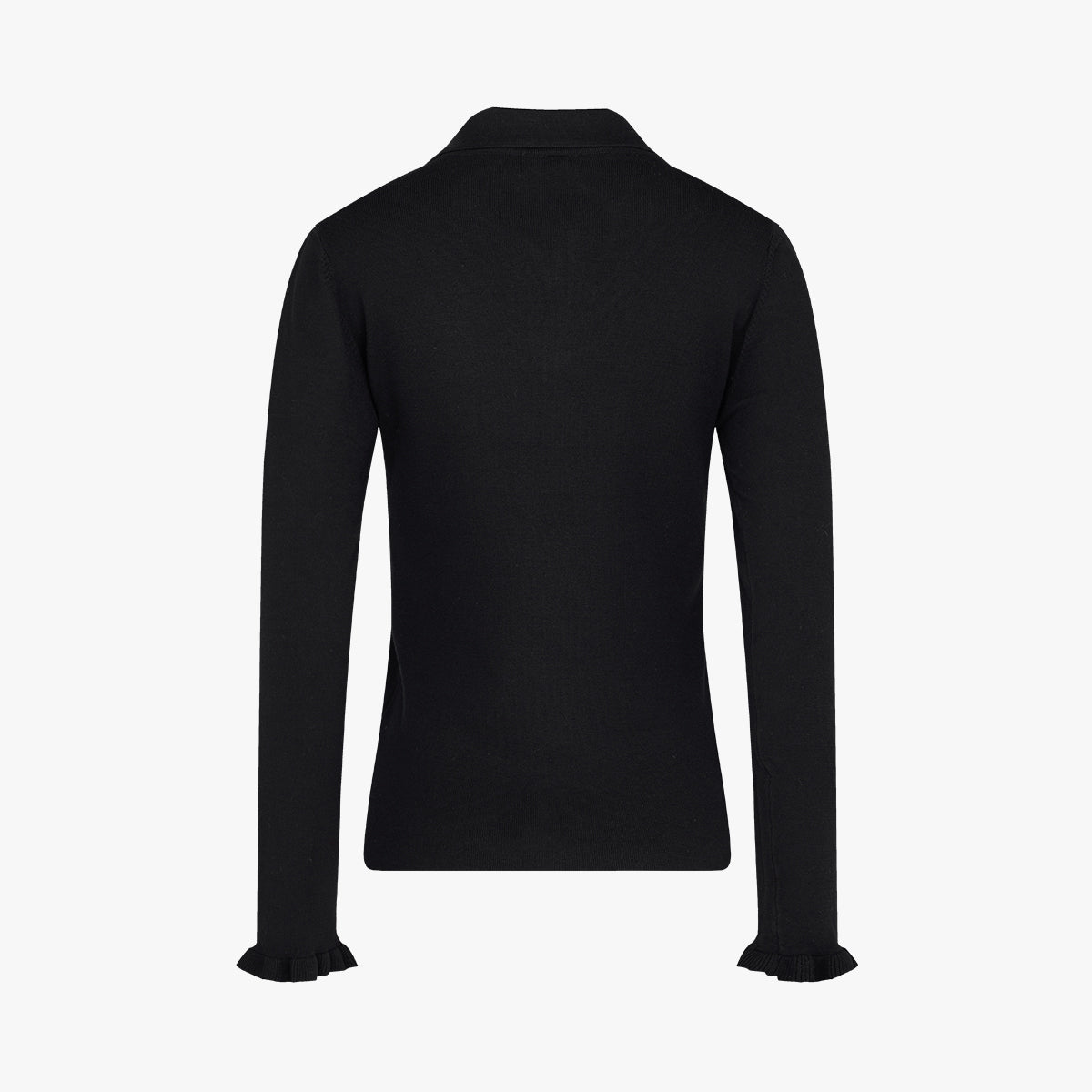 フラットカラーポイントニット