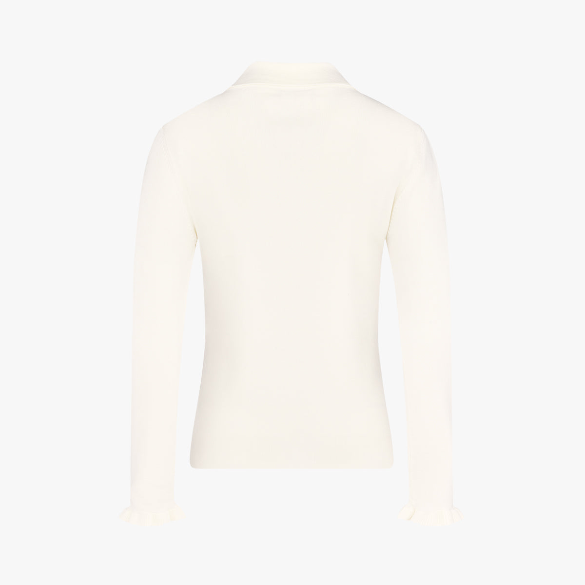 フラットカラーポイントニット