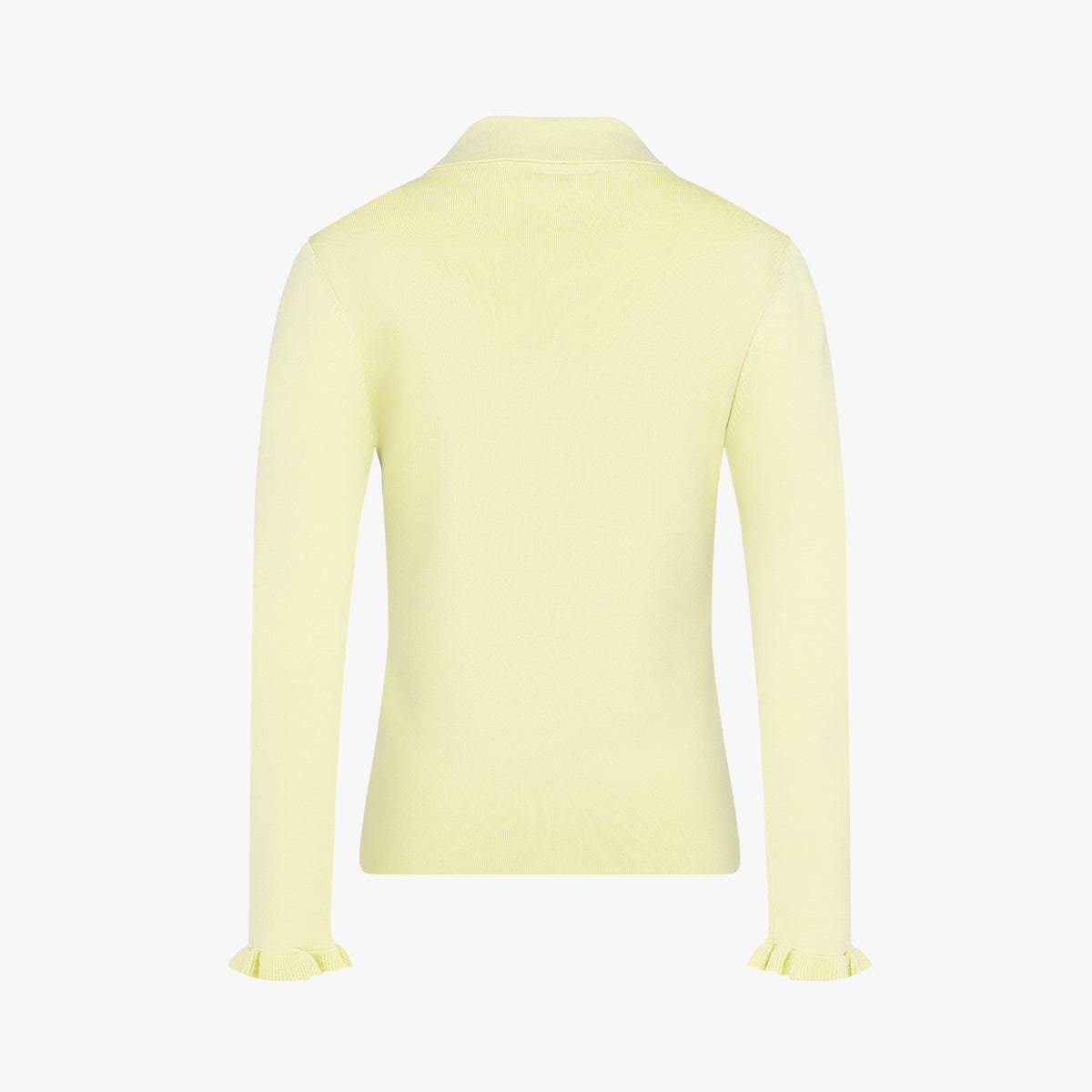 フラットカラーポイントニット