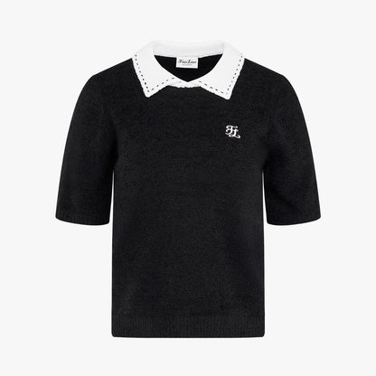 フラッフィークロップドニット