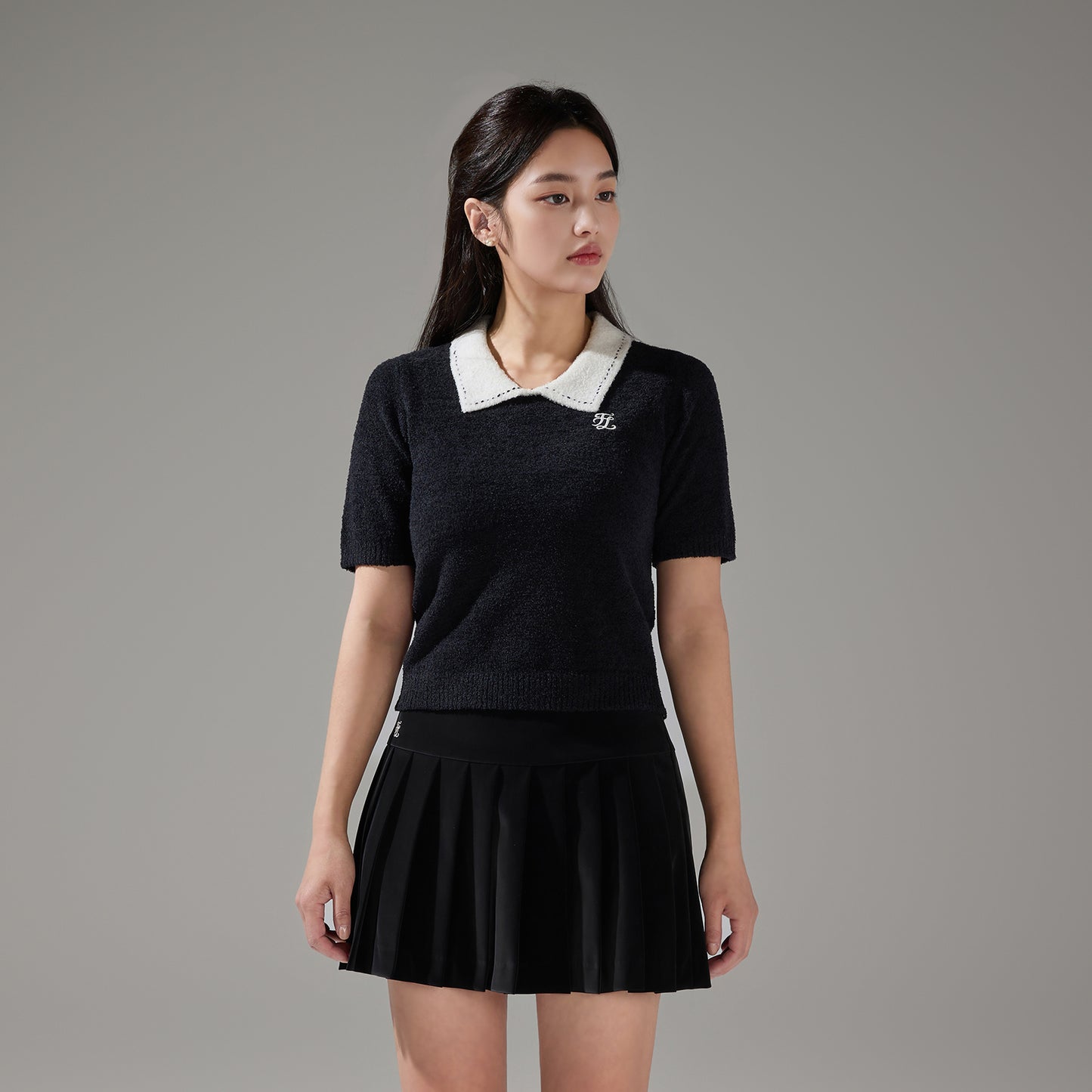 フラッフィークロップドニット