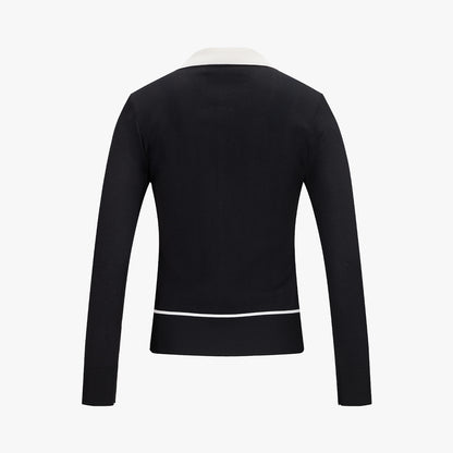 【RE-ORDER】フラットカラーリボンニット