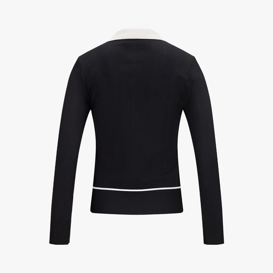 【RE-ORDER】フラットカラーリボンニット