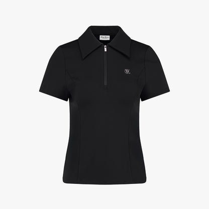 スリムフィットジップTシャツ