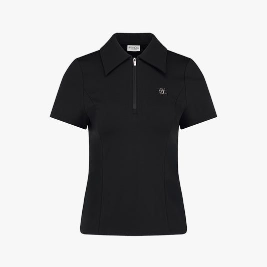 スリムフィットジップTシャツ