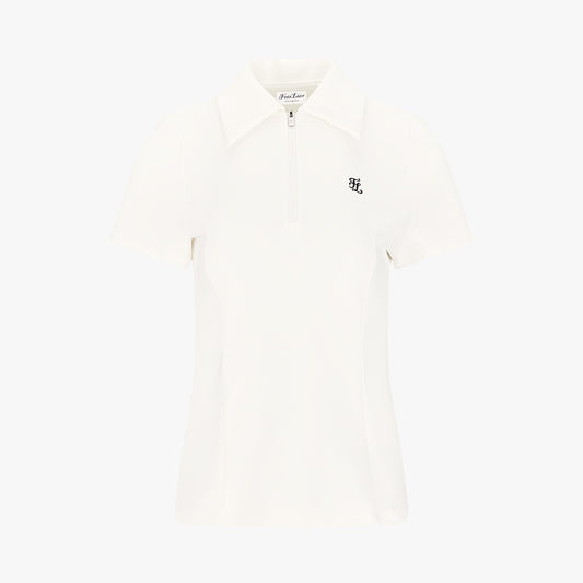 スリムフィットジップTシャツ