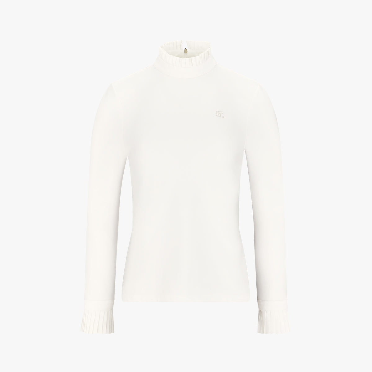 プリーツタートルネックTシャツ