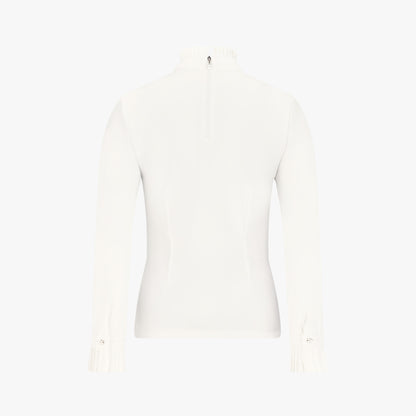 プリーツタートルネックTシャツ