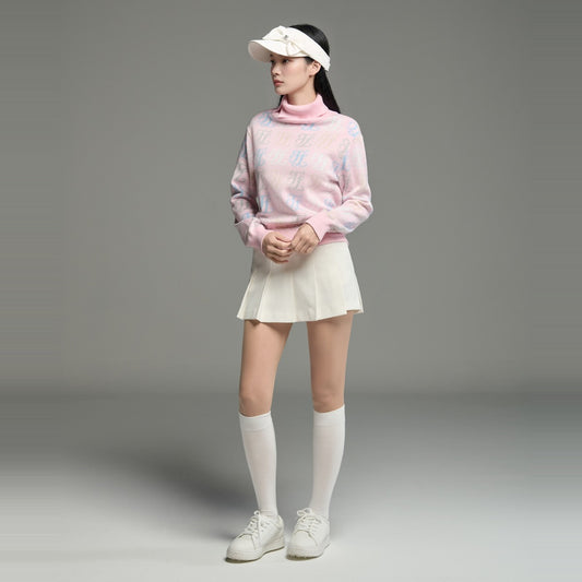 パンツプリーツスカート (アイボリー) モデル着用