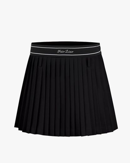 ベルトセットハイウエストプリーツスカート