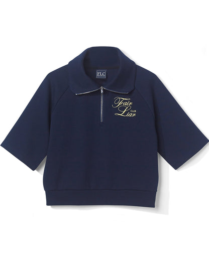 FLC ハーフジッププルオーバー (ネイビー)