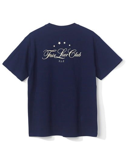 FLC オーバーサイズスターTシャツ (ネイビー)