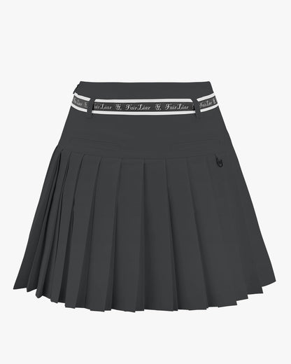 ハイウエストリボンセットプリーツスカート