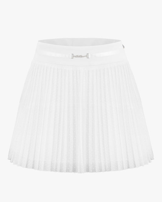 ドットシャプリーツスカート