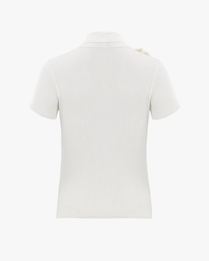 パールビッグリボンニット