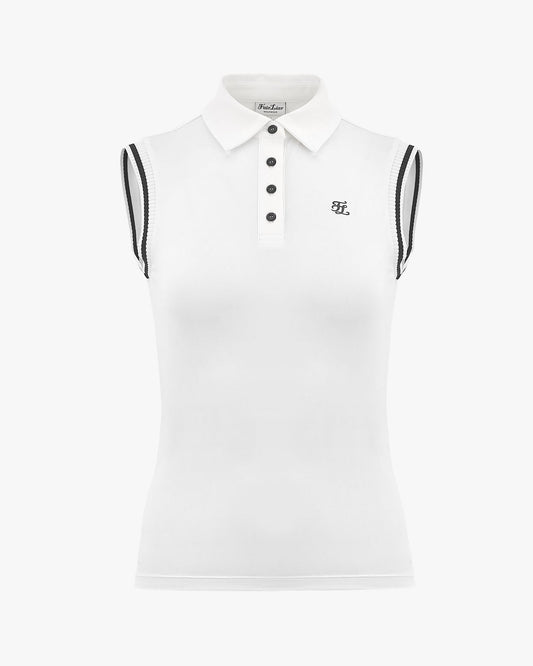 カラーブロック スリーブレスTシャツ