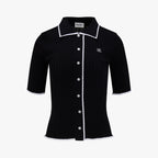 【RE-ORDER】スカラップカラー七分袖ニット