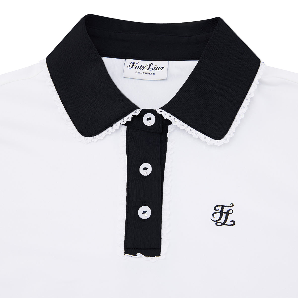 レース配色カラーTシャツ (ホワイト) – 【公式】Fairliar Japan