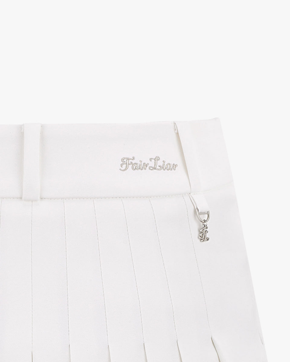 【RE-ORDER】ポイントスナッププリーツスカート