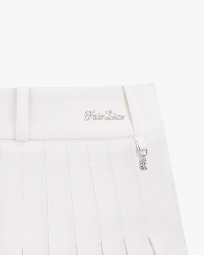 【RE-ORDER】ポイントスナッププリーツスカート