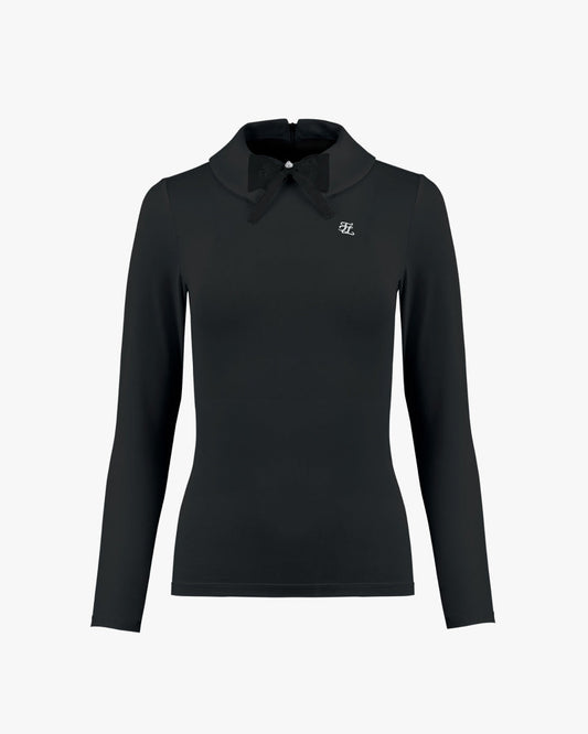 ダブルスタンドカラーロングスリーブTシャツ