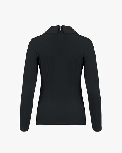 ダブルスタンドカラーロングスリーブTシャツ