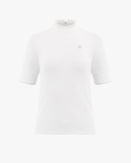 フリルハイネックチルTシャツ