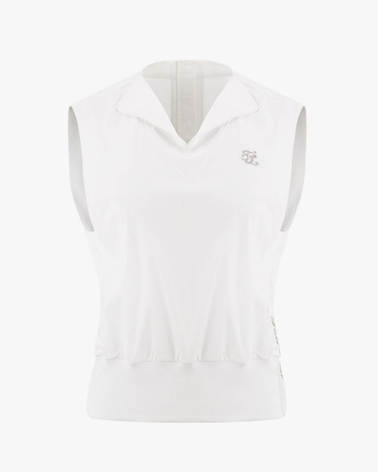 オープンネックブルゾンベスト