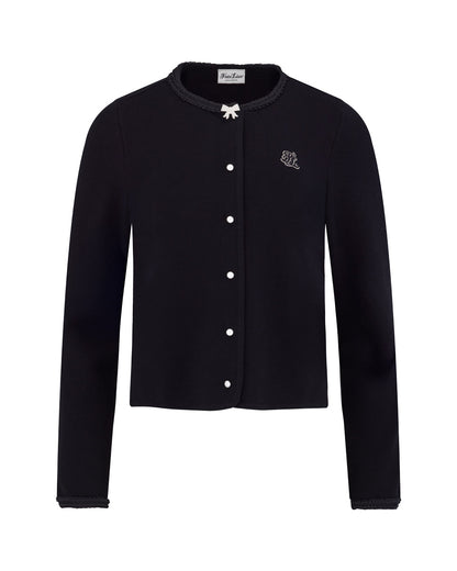 25SS パールリボンジャケットカーディガン