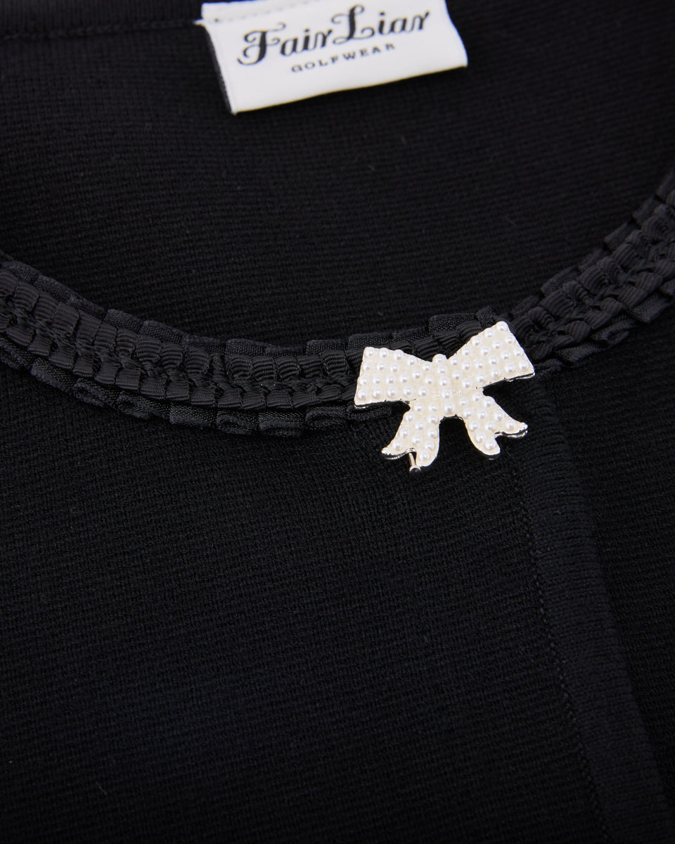 25SS パールリボンジャケットカーディガン