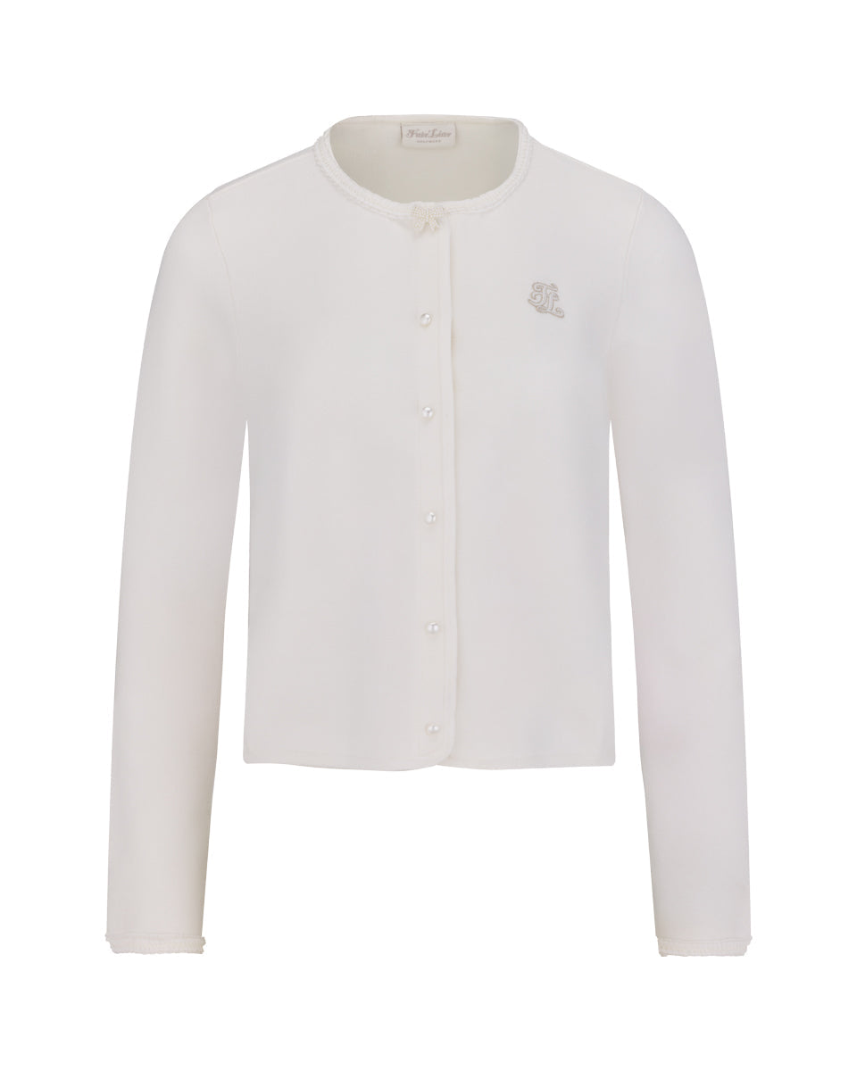 25SS パールリボンジャケットカーディガン