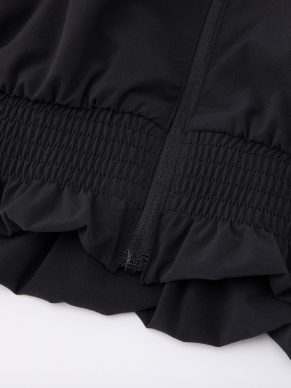 25SS ラッフルヘムジップアップジャンパー