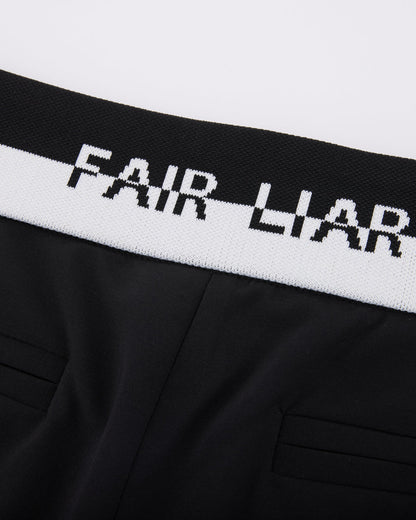 25SS バックバンドストレートフィットパンツ