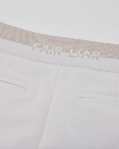 25SS バックバンドストレートフィットパンツ