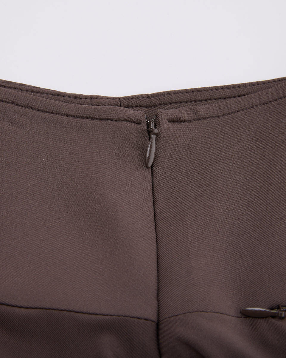 25SS ハイウエスト ジャージー フレアスカート