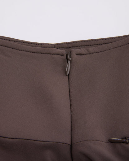 25SS ハイウエスト ジャージー フレアスカート