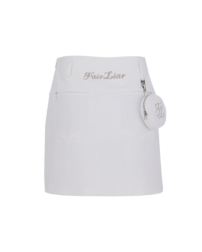 25SS ハイウエスト ボールポケット Hラインスカート