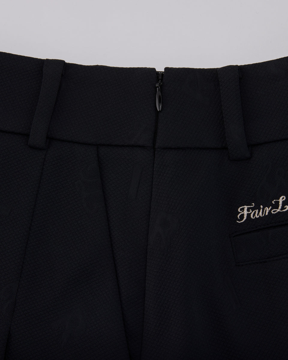 25SS レタリング ジャカード プリーツスカート