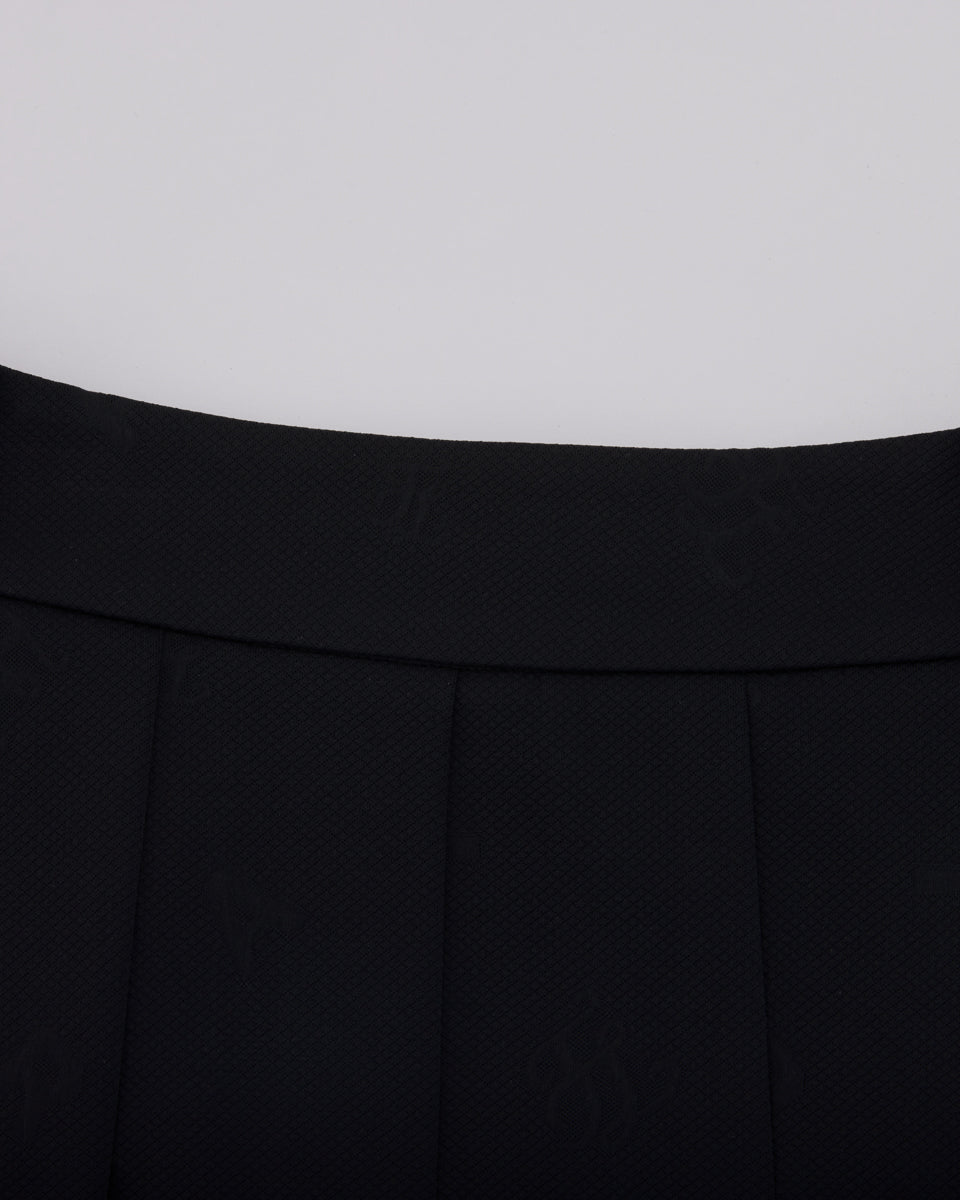 25SS レタリング ジャカード プリーツスカート