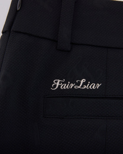 25SS レタリング ジャカード プリーツスカート