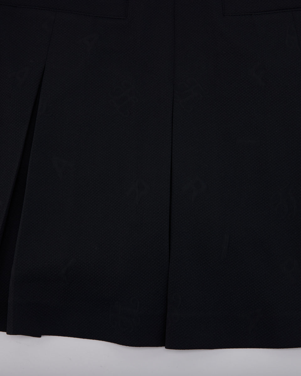 25SS レタリング ジャカード プリーツスカート